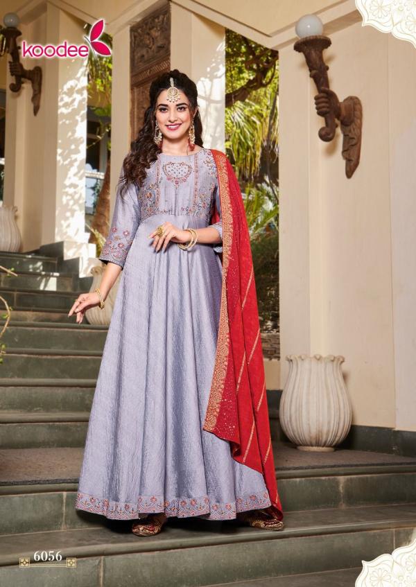 Koodee Sundra 1 Designer Festive Wear Gown With Dupatta 